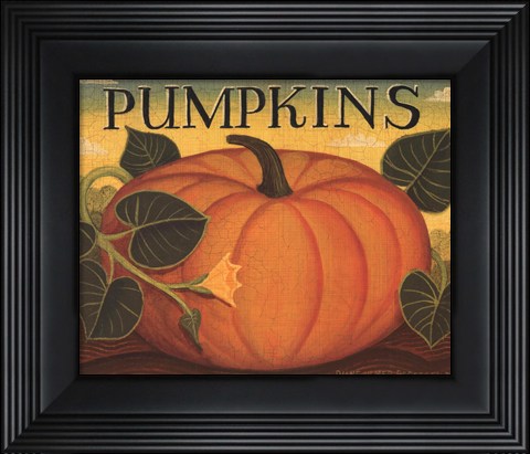 Framed Pumpkins Print