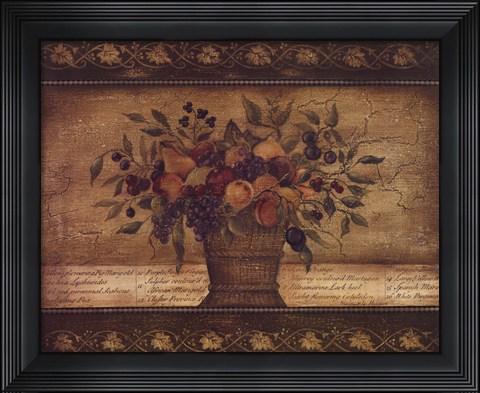 Framed Old World Abundance II Print