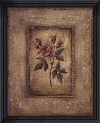Framed Grand Savin Rose Print