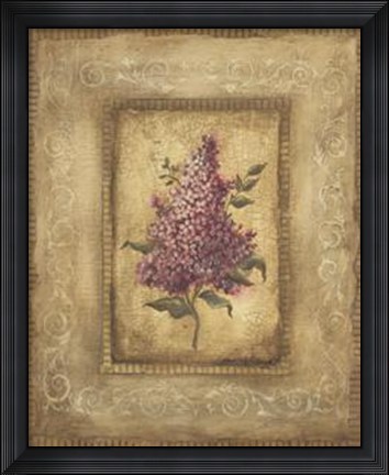Framed Grand Savin Lilac Print