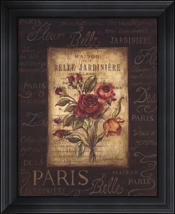 Framed Bel Bouquet III Print
