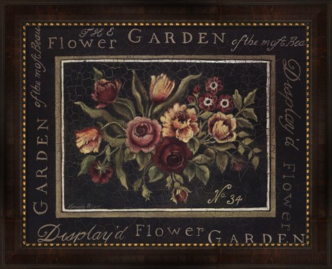Framed Flower Garden No 34 Print