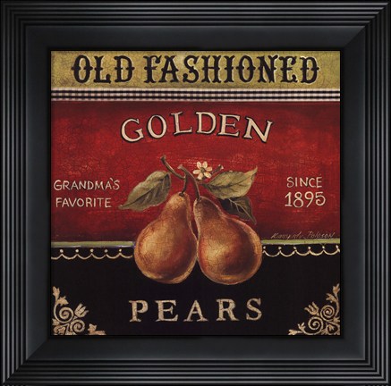 Framed Golden Pears Print