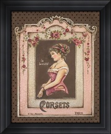 Framed Corsets II Print