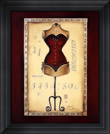 Framed Taille De Robe I Print