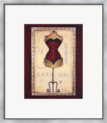 Framed Taille De Robe I - Mini Print