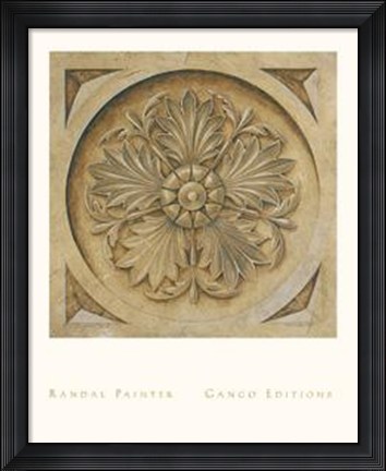 Framed Rosette II Print