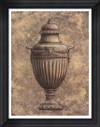 Framed Classical Urn Series #1-B Print