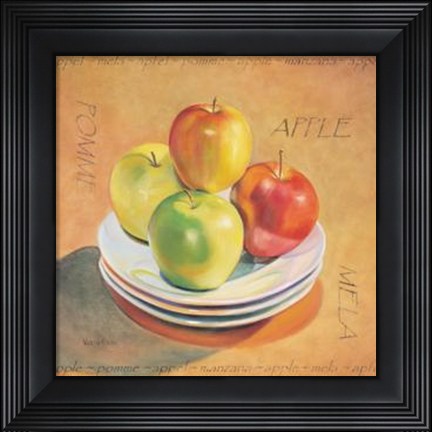 Framed Four Apples Print