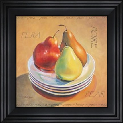 Framed Three Pears Print