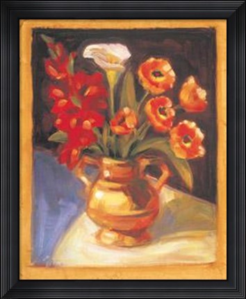 Framed Poppy Calla Lily Print