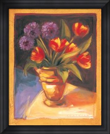 Framed Tulip Dahlia Print