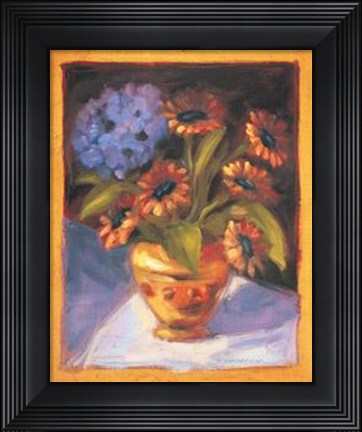 Framed Hydrangea Daisy - Mini Print