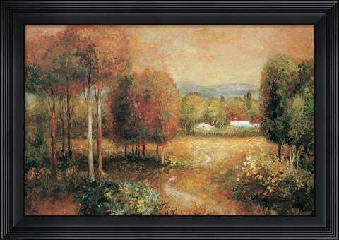 Framed Lazy Afternoon, Berkshires Print