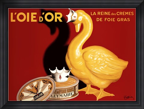 Framed L&#39;oie D&#39;or Print