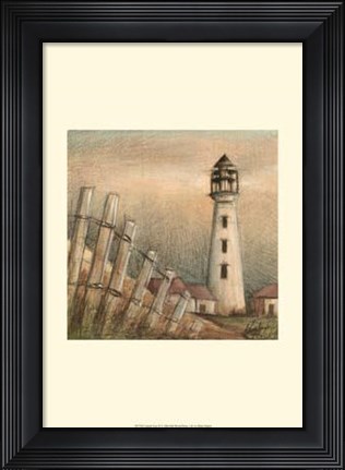 Framed Coastal View II Print