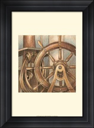 Framed Coastal View III Print