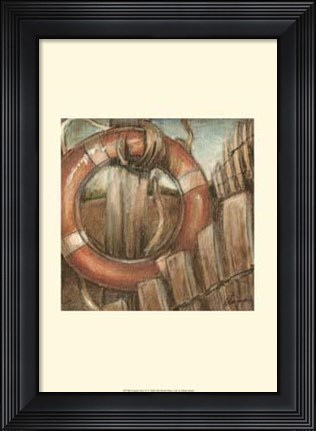 Framed Coastal View IV Print