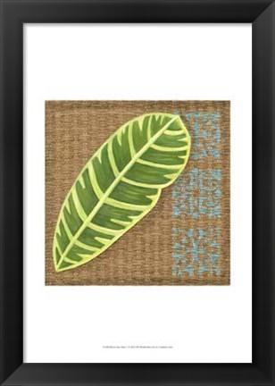 Framed Block Print Palm V Print