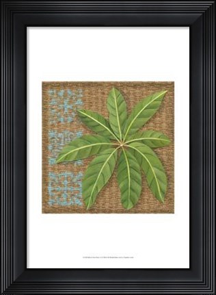 Framed Block Print Palm VI Print