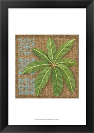 Framed Block Print Palm VI Print