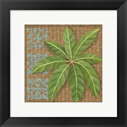 Framed Block Print Palm VI Print