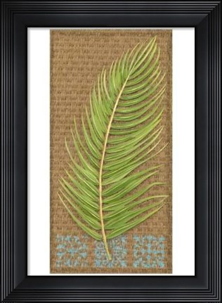 Framed Block Print Palm VII Print