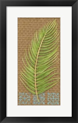 Framed Block Print Palm VII Print