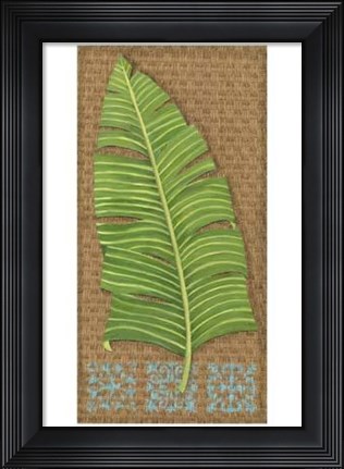 Framed Block Print Palm VIII Print