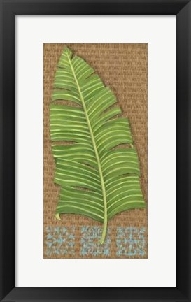 Framed Block Print Palm VIII Print