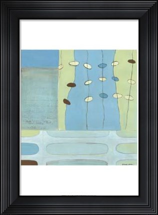 Framed Egg Hunt In Blue I Print