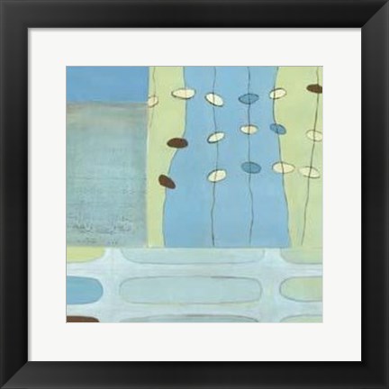 Framed Egg Hunt In Blue I Print