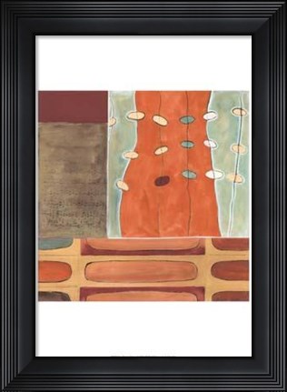 Framed Egg Hunt In Orange I Print