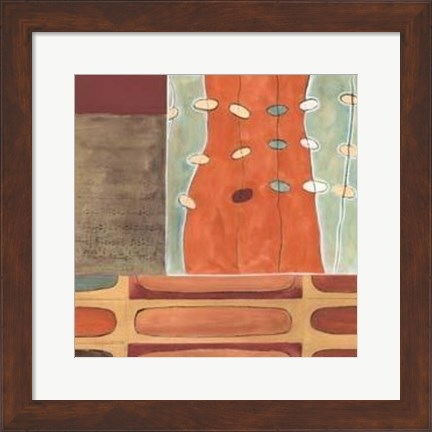 Framed Egg Hunt In Orange I Print