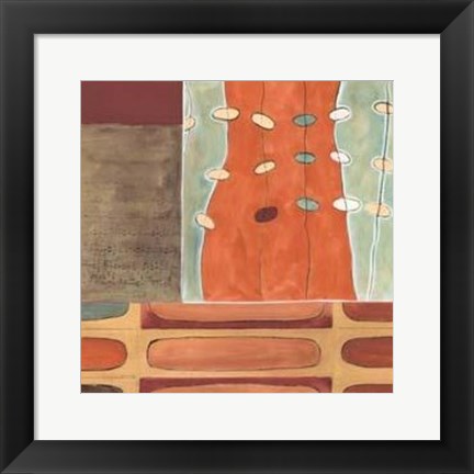 Framed Egg Hunt In Orange I Print