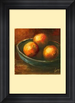 Framed Rustic Fruit IV Print