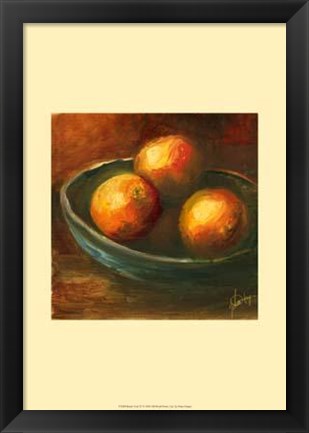 Framed Rustic Fruit IV Print