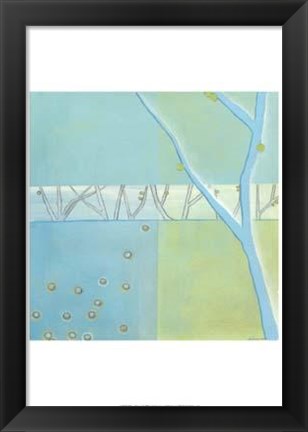 Framed Blue Arbor I Print