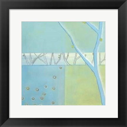 Framed Blue Arbor I Print