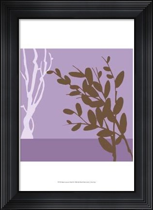 Framed Metro Leaves In Violet II Print