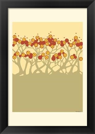 Framed Organic Grove I Print
