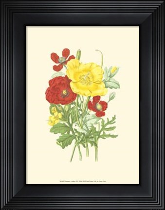 Framed Summer Garden II Print
