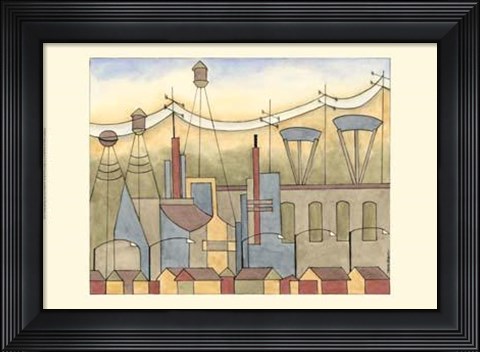 Framed Urban Suburban No2 Print