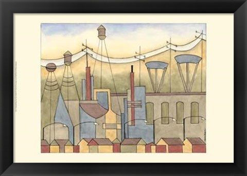 Framed Urban Suburban No2 Print
