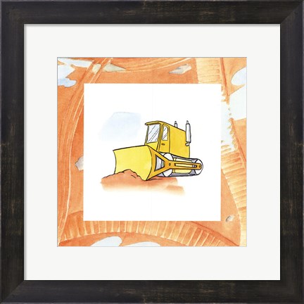 Framed Charlie&#39;s Bulldozer Print