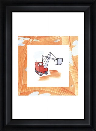 Framed Charlie&#39;s Steamshovel Print