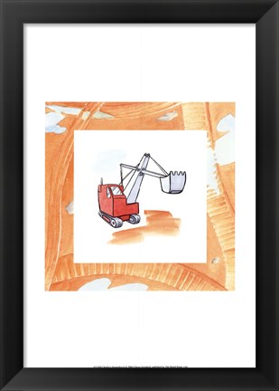 Framed Charlie&#39;s Steamshovel Print