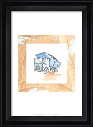 Framed Charlie&#39;s Dumptruck Print
