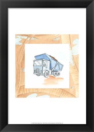 Framed Charlie&#39;s Dumptruck Print