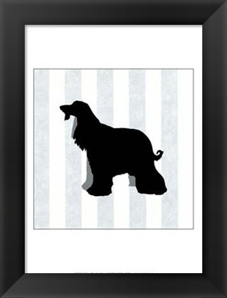 Framed Afghan Hound In Neutral Print